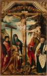 Wertinger Hans Crucifixion with Attendant Saints and Donor Calvary  - Hermitage